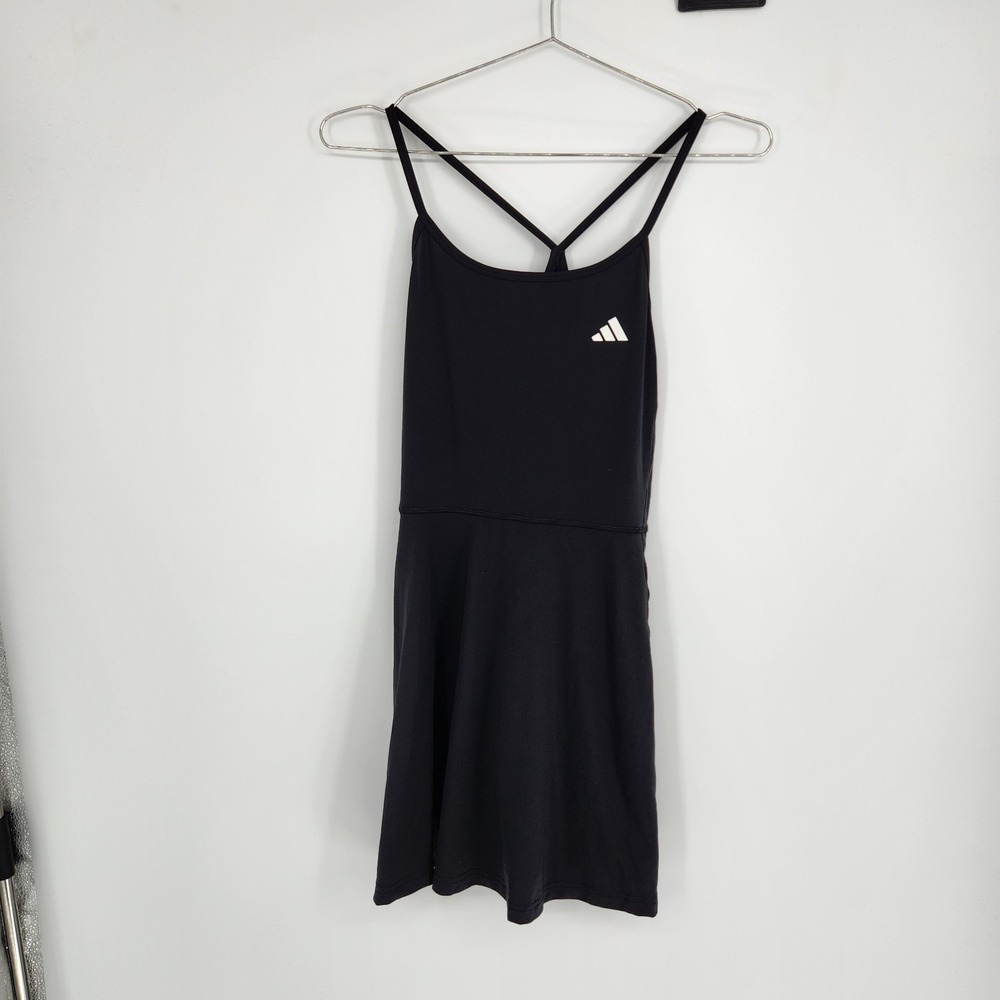 Adidas Medium Black Train Essentials Mini Dress NWT